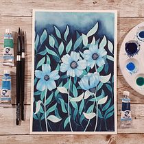 Mi Proyecto del curso: Técnicas de acuarela en negativo para ilustración botánica Ein Projekt aus dem Bereich Botanische Illustration von evirol - 14.03.2021