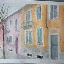 My project in Architectural Sketching with Watercolor and Ink course. Watercolor Painting project by Daniela de Bartolo - 03.14.2021
