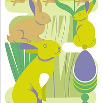 The land of Easter bunnies. Graphic Design project by nevrivy_jan - 03.14.2021