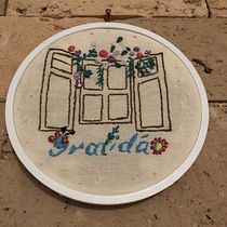 Meu projeto do curso: Técnicas básicas para bordado de letras. Embroider project by Greisy T F Paini - 03.16.2021