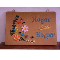 Hogar dulce hogar y Petunia. Embroider, Arts, Crafts, Fine Arts, and Textile Design project by Karen Lorca Abba - 03.20.2022