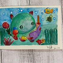 Meu projeto do curso: Técnicas de ilustração com aquarela e guache. Traditional illustration & Ink Illustration project by Mika Fukushima - 03.15.2021