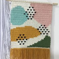 Meu projeto do curso: Intarsia crochê: teça suas tapeçarias. Crochet project by Aline Antunes - 03.15.2021