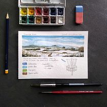 Loved the Watercolor Travel Journal course!. Projekt z dziedziny Malowanie akwarelą użytkownika Judith Langerak - 15.03.2021