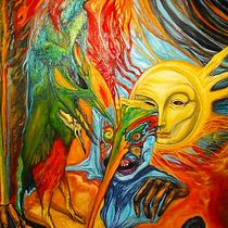 Mi Proyecto del curso: Ilustración de personajes en acrílico. Een project van  Beeldende kunst,  Schetsen,  Artistieke tekening, Traditionele illustratie,  Acr y lschilderij van Carlos Cardozo - 15.03.2021