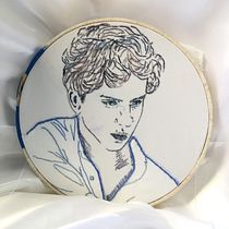 Mi Proyecto del curso: Creación de retratos bordados. Embroider project by Frida Zamudio - 03.15.2021