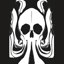 My project: A Kraken + a Skull. Ilustração vetorial projeto de Pedro Henrique Atilio - 16.03.2021