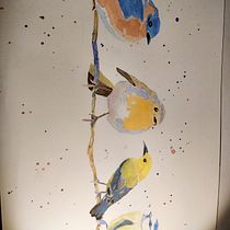 Meu projeto do curso: Técnicas expressivas de aquarela para ilustração de pássaros. Creativit & Ink Illustration project by yvazpt - 03.16.2021
