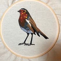 Meu projeto do curso: Pintar com linha: técnicas de ilustração têxtil. Embroider project by tatifurtado86 - 03.16.2021