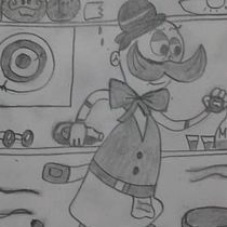 Proyecto Final: Barman del Viejo Oeste. Un projet de Dessin au cra , et on de Cristian Márquez - 21.04.2021