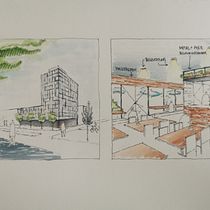 Einführung zur freihändigen Architekturzeichnung. Architectural Illustration project by Aleksandra Brcina - 03.16.2021