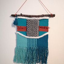 My project in Introduction to Frame Loom Tapestry course. Tecido projeto de Zuzanna Gadomska - 16.03.2021