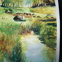 My project in  Natural Landscapes in Watercolor course. Projekt z dziedziny Malowanie akwarelą użytkownika Holmes Sarah - 19.03.2021