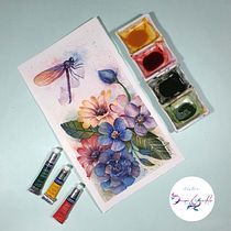Creación - Paleta de Color - Floreciendo. Traditional illustration, Watercolor Painting, Fine Arts, Painting, and Color Theor project by Diana Agudelo - 03.16.2021