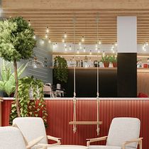 Meadow - inspired youth cafe 'ECHO' Ein Projekt aus dem Bereich Innenarchitektur und Innendesign von zuzameduza - 15.02.2021