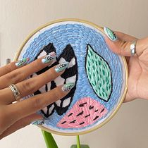 Mi Proyecto del curso: Bordado creativo: revolución a puntadas. Un projet de Créativité, Broderie , et Design textile de Nataly Mella Castro - 06.02.2022