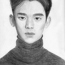 Final Project for Realistic Portrait with Graphite Pencil course. Digital Illustration project by Eunice Dy - 03.18.2021