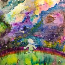EVA - My project in Modern Watercolor Techniques course. Un progetto di Pittura ad acquerello di Светлана Хэйро - 17.03.2021