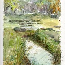 My project in  Natural Landscapes in Watercolor course. Projekt z dziedziny Malowanie akwarelą użytkownika Sylvia Ramos - 18.03.2021