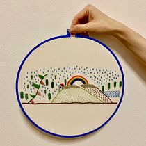 My project in Basic Embroidery Techniques: Stitches, Compositions, and Color Ranges course. Un projet de Broderie de Felicia - 26.01.2021