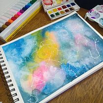 Meu projeto do curso: Técnicas modernas de aquarela. Un progetto di Pittura ad acquerello di Mayara Baltar - 18.03.2021