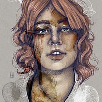 Mon projet du cours : Portrait illustré avec Procreate.  projeto de Lyvane Hude - 18.03.2021