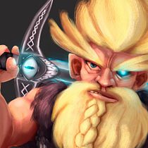 Thorkell y la Espada Maldita. Projekt z dziedziny Projektowanie postaci, Ilustracja c i frowa użytkownika Alicia PG - 23.03.2021