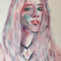 My project in Artistic Portrait with Watercolors course. Watercolor Painting project by russ_wren - 03.19.2021