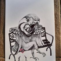My project in Surrealistic Fineliner Illustration course. Ilustração com tinta projeto de Francesca Amici - 19.03.2021