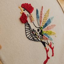 Mi Proyecto del curso: Técnicas de bordado: ilustrando con hilo y aguja. Un projet de Broderie de Elisabeth Reyes - 19.03.2021
