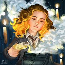 My illustration: "Making the Polyjuice Potion". Traditional illustration project by Nataly Jimenez - 03.19.2021