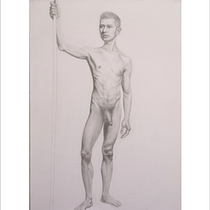 Mon projet du cours : Dessin réaliste du corps humain. Figure Drawing, Pencil Drawing, and Realistic Drawing project by Gaëlle C. - 03.20.2021