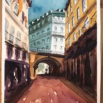 Il mio progetto del corso: Rappresentazione architettonica ad acquerello. Un projet de Aquarelle de Valentina Torboli Rapetti - 20.03.2021