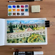 Mi Proyecto del curso: Cuaderno de viaje en acuarela. Watercolor Painting project by Veronika - 03.20.2021