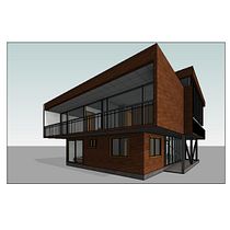 Mi Proyecto del curso: Diseño y modelado arquitectónico 3D con Revit. Un projet de 3D, Architecture, Architecture d'intérieur, Modélisation 3D, Architecture numérique , et ArchVIZ de Jhoanna Andrade - 20.03.2021