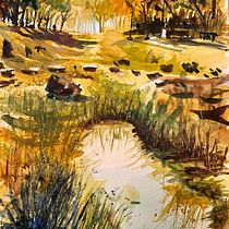 My project in  Natural Landscapes in Watercolor course. Projekt z dziedziny Malowanie akwarelą użytkownika basvanbreemen - 20.03.2021