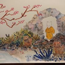 My project in Watercolor Illustration with Japanese Influence course. Een project van Traditionele illustratie van violetta_dw - 20.03.2021