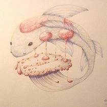 My project in Surrealist Illustration Inspired by Nature course. Drawing project by mornie_utulie - 03.21.2021