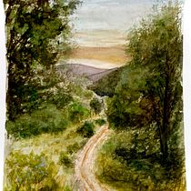Paisaje Natural. Watercolor Painting project by josemguijarro28 - 03.21.2021