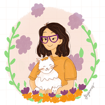 Meu projeto do curso: Retrato ilustrado com elementos botânicos. Un progetto di Illustrazione tradizionale, Illustrazione digitale, Illustrazione botanica e Disegno digitale di Itailza Gomes - 11.06.2021
