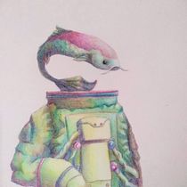 Educación Formal y la obligación de un pez Ein Projekt aus dem Bereich Skizzenentwurf, Kreativität, Zeichnung, Bleistiftzeichnung, Artistische Zeichnung und Traditionelle Illustration von maxi.a.heredia - 21.03.2021