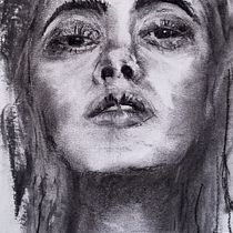 Mein Kursprojekt: Künstlerisches Porträt mit Kohlestift: die Atmosphäre. Desenho de retrato projeto de Chri Ste - 23.03.2021