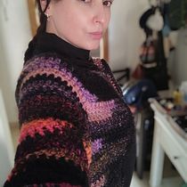 Mi primer Topdown 🧶🧶👏👏✌️✌️. Crochet project by Helen Andújar Cosford - 03.22.2021