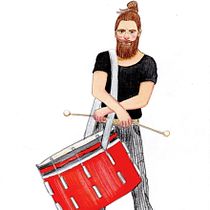 Drummer. Un projet de Aquarelle de natalia.iarmenco - 26.03.2021