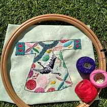 Kimono con Garza : Técnicas de bordado: ilustrando con hilo y aguja. Un projet de Broderie de Carmen - 22.03.2021