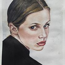 Meu projeto do curso: Retrato em aquarela a partir de uma fotografia.  project by Daniela Urias - 03.22.2021