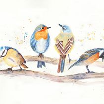 My project in Artistic Watercolor Techniques for Illustrating Birds course. Watercolor Painting project by Manon Fortin - 03.22.2021
