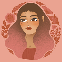 Auto Retrato @_ilustrabea. Un progetto di Illustrazione tradizionale, Illustrazione botanica e Illustrazione digitale di Bea Oliveira - 22.03.2021