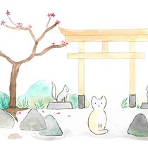 My project in Watercolor Illustration with Japanese Influence course. Een project van Aquarelschilderen van Monique - 23.03.2021