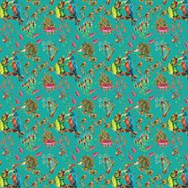 My project in Illustrated Pattern Design course. Traditional illustration, and Pattern Design project by Renata Brito - 03.23.2021